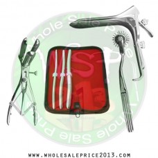  Hegar uterine dilator 3 pieces set, 7-8, 9-10, 13-14,  wartenberg pinwheel,mathieu speculum, grave large